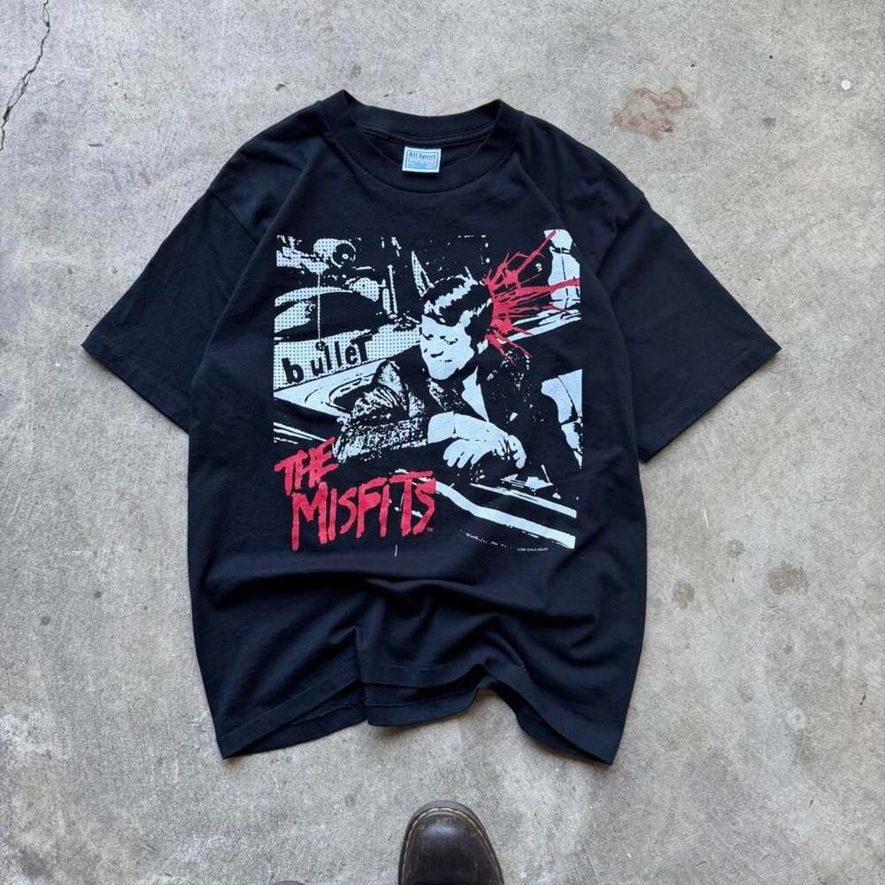Vintage 1998 Misfits Bullet JFK Better Dead on Red T-Shirt